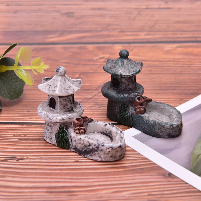 

Mini Pool Tower Statue Resin Craft Home Decor Miniature Fairy Garden Decoration Accessories Figurine Dollhouse Decor 1 pc