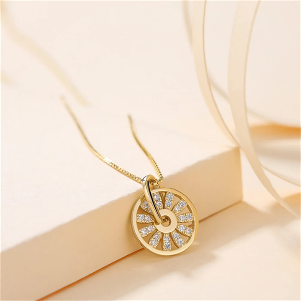 Ожерелье женское из розового золота с фианитами 2019 | Украшения и аксессуары