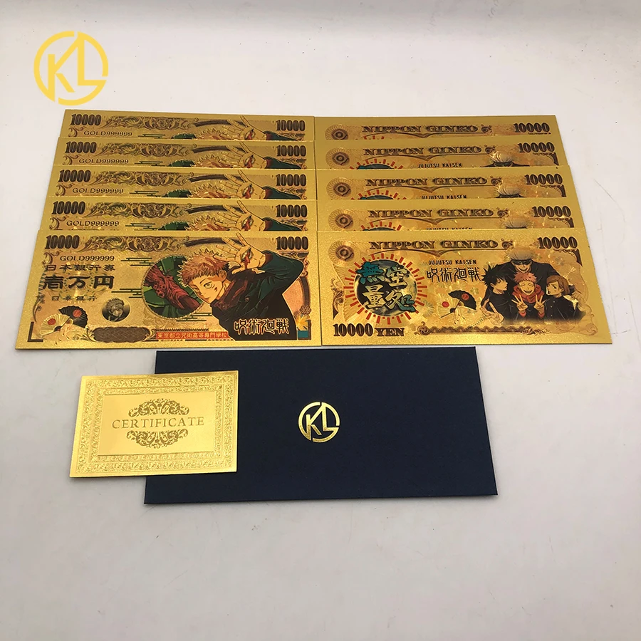 10 шт. японские мультипликационные монеты из аниме ююютсу кайсен Юджи итадори и