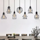 Лофт промышленное управление Ретро американские подвесные светильники ресторан бар гостиная железное искусство одноголовый бар колючая проволока абажур лампа