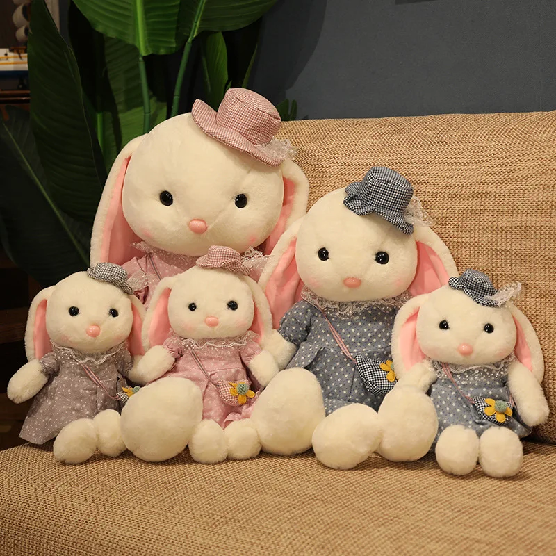 

Cute bunny Doll Plush Doll Bunny Baby Girl trumpet baby birthday present
