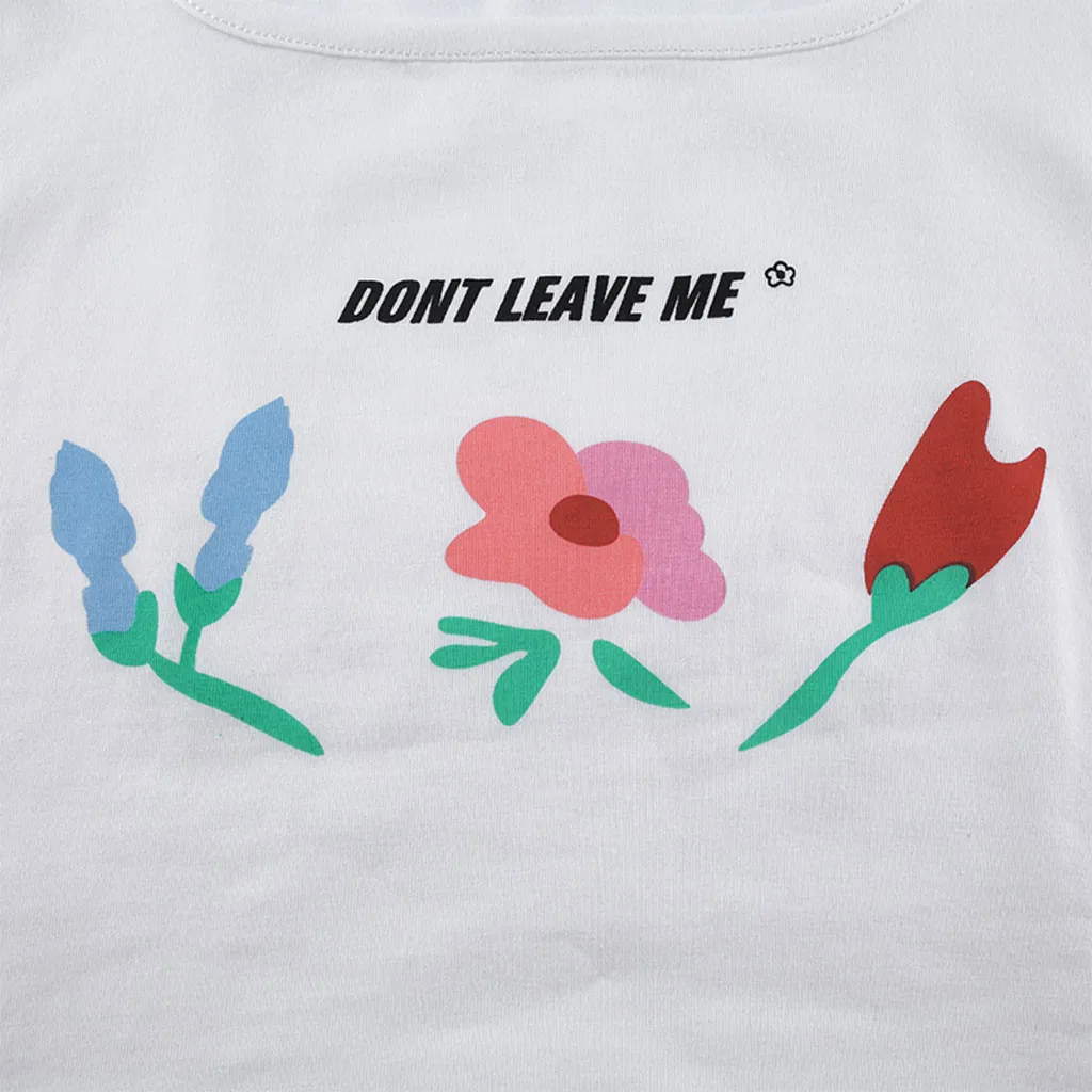 

Fashion Women Cartoon Floral Print Cute Short Square Neck Sexy Sleeveless Slim Cotton Summer Vest Top T-shirt Daily Club