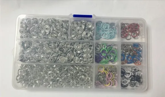 200set with tool 9,5 мм Металлические Полые кнопки для детской одежды металлические плоскогубцы пресс инструменты коготь застежки-пряжки пресс заклепки попперы - Цвет: 200set with tool