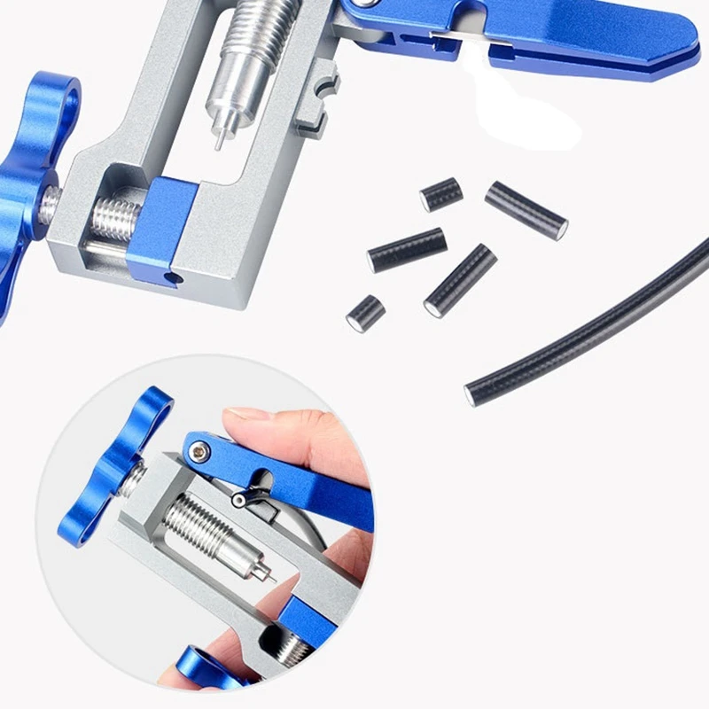 

2 in 1 Bicycle Needle Driver Hydraulic Hose Cutter MTB Bike Disc Brake Connector Insert Install Tool