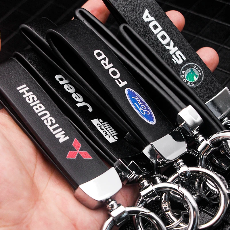 Брелок для ключей металлическая 3d-цепочка с логотипом автомобиля Jeep SEAT Renault VW Bmw