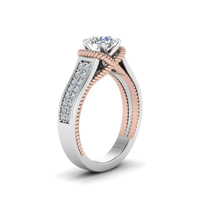 Модное кольцо Mostyle, стиль, с подушками 4ct 5A, циркон, камень, серебряный цвет, обручальное кольцо для женщин