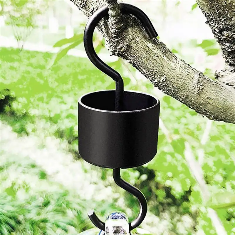 2/4 шт. черный металлический крючок противомуравьиный садовая вешалка с щетками