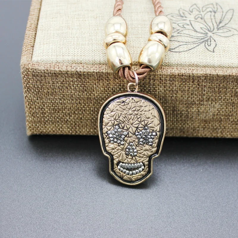 Модное Длинное нейлоновое ожерелье в стиле хип хоп европейском и американском с