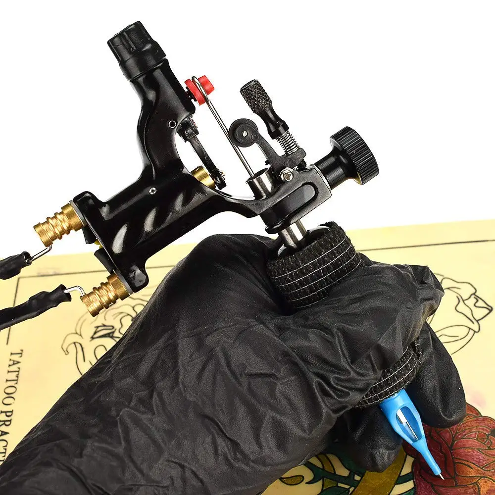

Black Tattoo Grip Bandage Cover Wraps Roll Tapes And Tattoo Adjustable Cartridge Grips for Cartridges Needles Tattoo Supplies