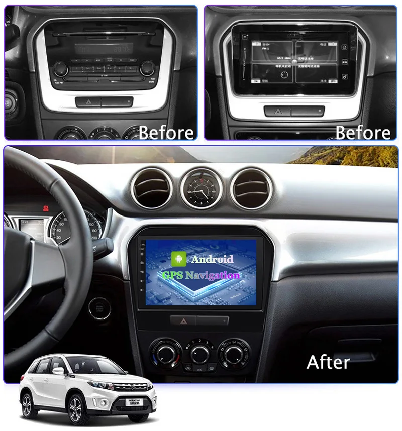 9 дюймов Android 10 автомобильный DVD мультимедийный плеер для Suzuki Vitara 2015 2016 2017 2018 2019 GPS
