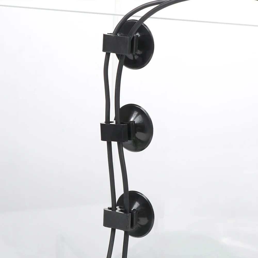 5 шт Черный присоски Dual карты Зажимы Мощность Пряжка для шнура Линия держатель