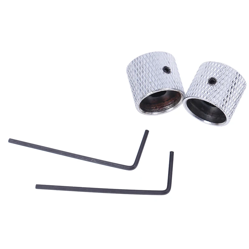 

2020 Metal Dome Tone Tunning Knob With Hexagon Screws Lock Volume Control Buttons For Electric Guitar Bass Cap