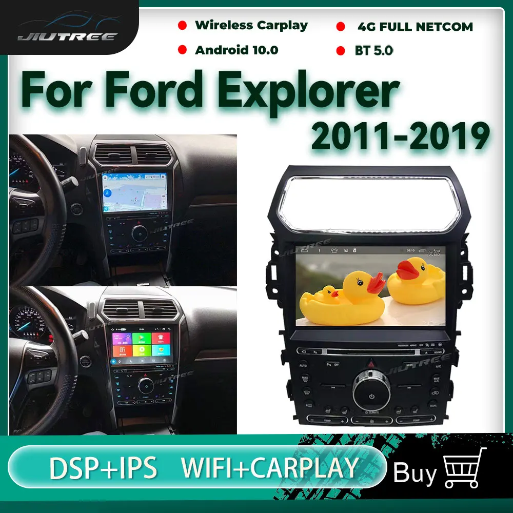 

Автомобильный радиоприемник 2 Din, 9 дюймов, Android 10,0 для Ford Explorer 2011-2019, автомобильный GPS-навигатор, беспроводной автомобильный мультимедийный ...