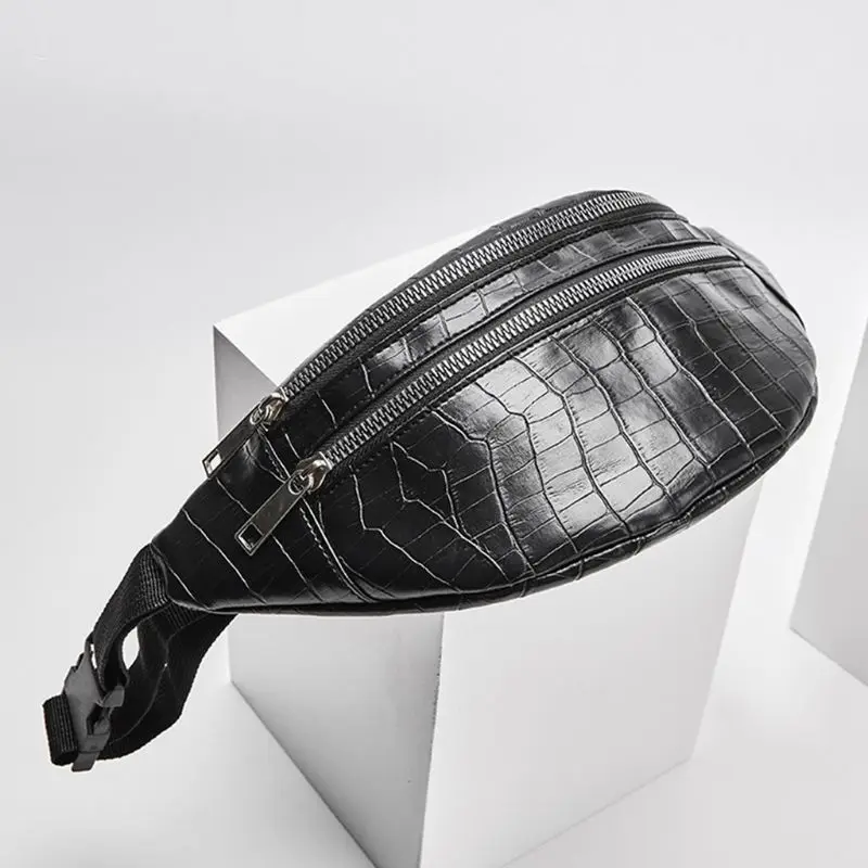 

Women Crocodile Pattern Waist Fanny Pack Belt Bag Travel Hip Bum Purse Chest Phone Pouch J60D