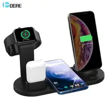 3 in 1 Charging Dock Station For Apple Watch 7 iPhone 13 12 11 X XS XR 8 Airpods Pro 10W Qi Wireless Charger for Samsung S21 S20