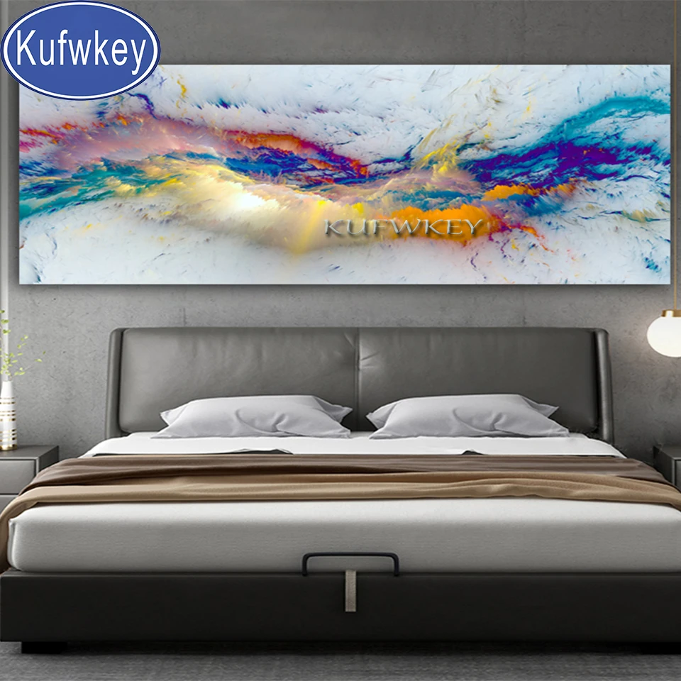 

80x160cm Nice Cloud Abstract 3D Picture Diamond Art Full Drill Square/Round 5D Diamond Painting Mosaic Set Wall Decor,