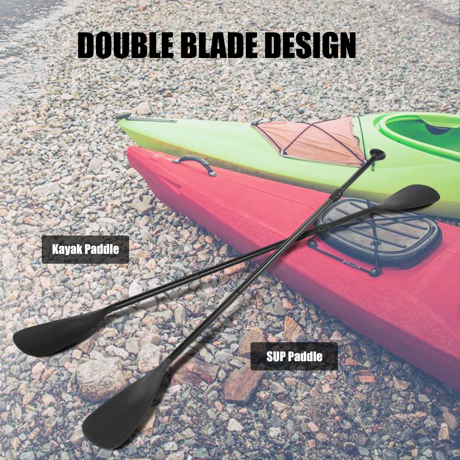 

4-Piece Dual Purpose Adjustable SUP Paddle Kayak Boat Stand Up Paddle Board Kayak Boat Stand Up Paddle for Surfing Surfboard