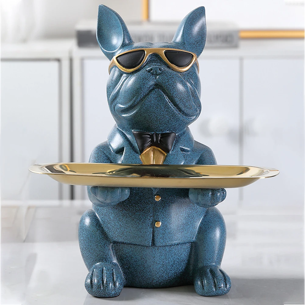

Desk Storage Miniature Desktop Decorations Coin Bank Statue Figurine Cool Bulldog Modern Fashion Gift Home Nordic Style