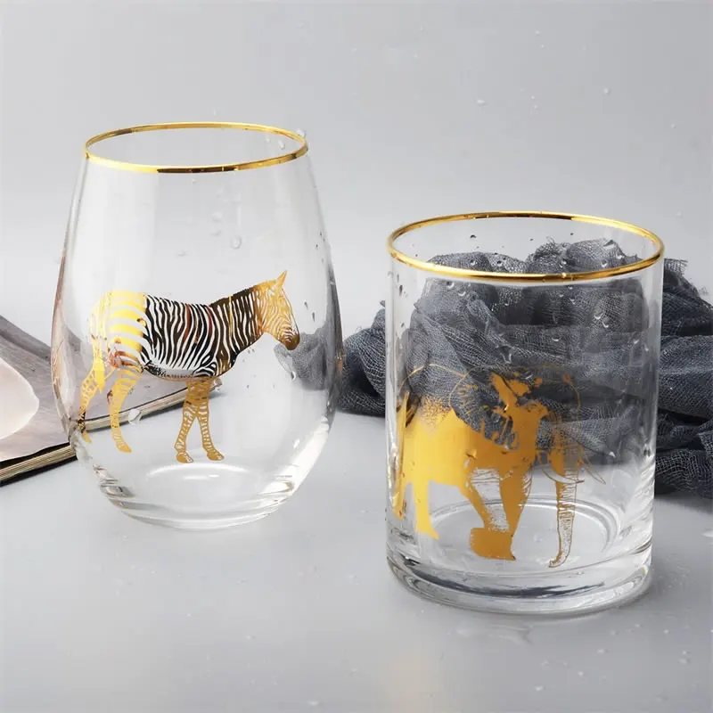 565 мл креативная стеклянная чашка Милая кофейная кружка с изображениями животных