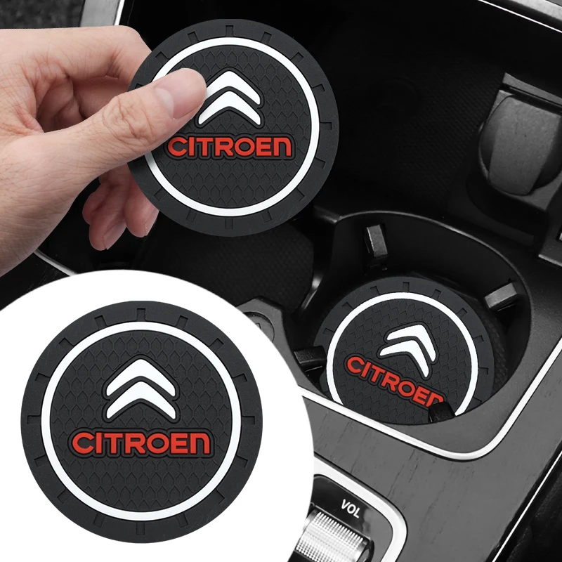 

2pcs Car Non-Slip Mat Coaster Cup Holder Silicagel Pad for Citroen C1 C2 C3 C4 C5 C6 C8 C4L DS3 DS4 DS5 DS5LS DS6 Accessories