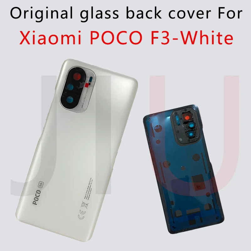 100% оригинальная крышка аккумулятора POCO F3 замена заднего стекла poco f3 запасные