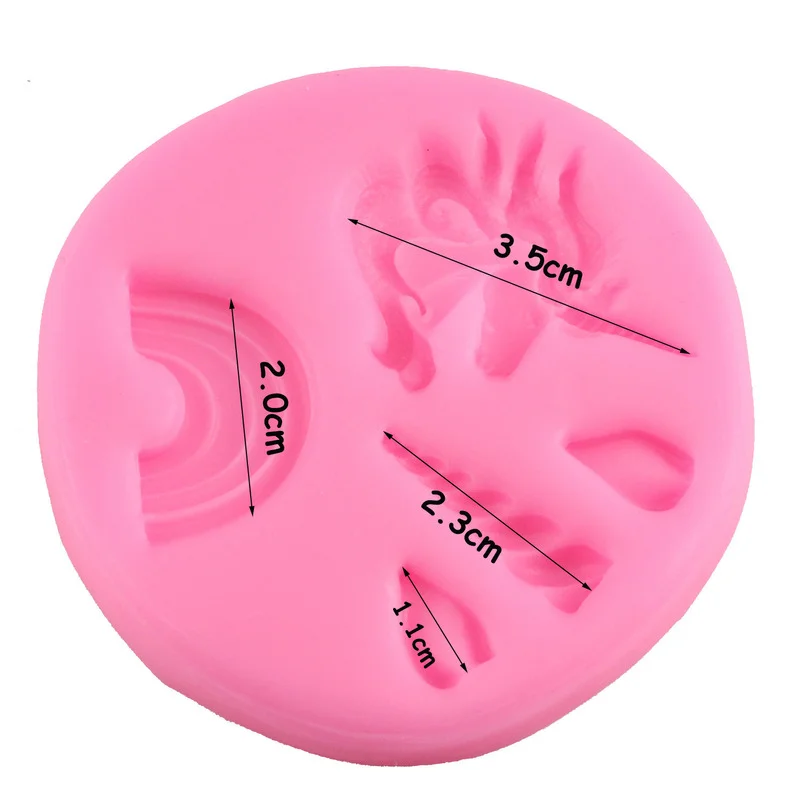 Силиконовая форма в виде единорога для шоколада 2 шт. | Дом и сад