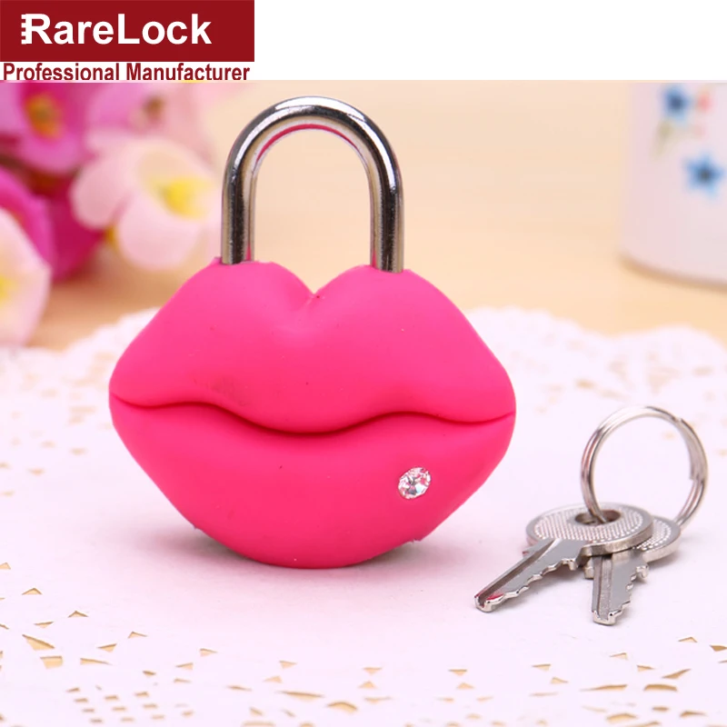 Rarelock мультфильм цвет латунь замок с 2 Ключи для ящика украшения с изображением дверей коробка сумки замок DIY мебельная фурнитура a