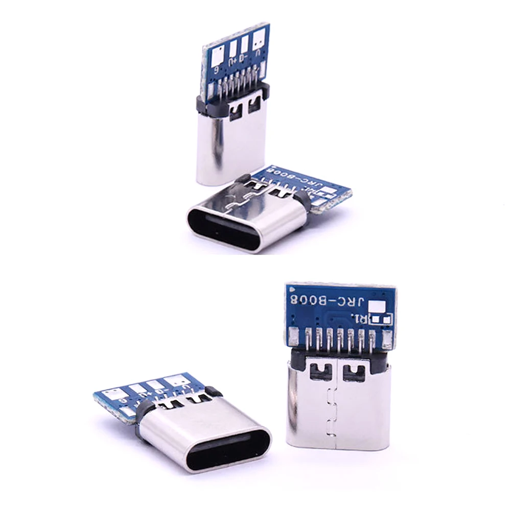 10 шт./лот разъем Micro USB 2.0 Type C 14-контактный гнездовой через отверстия PCB 180