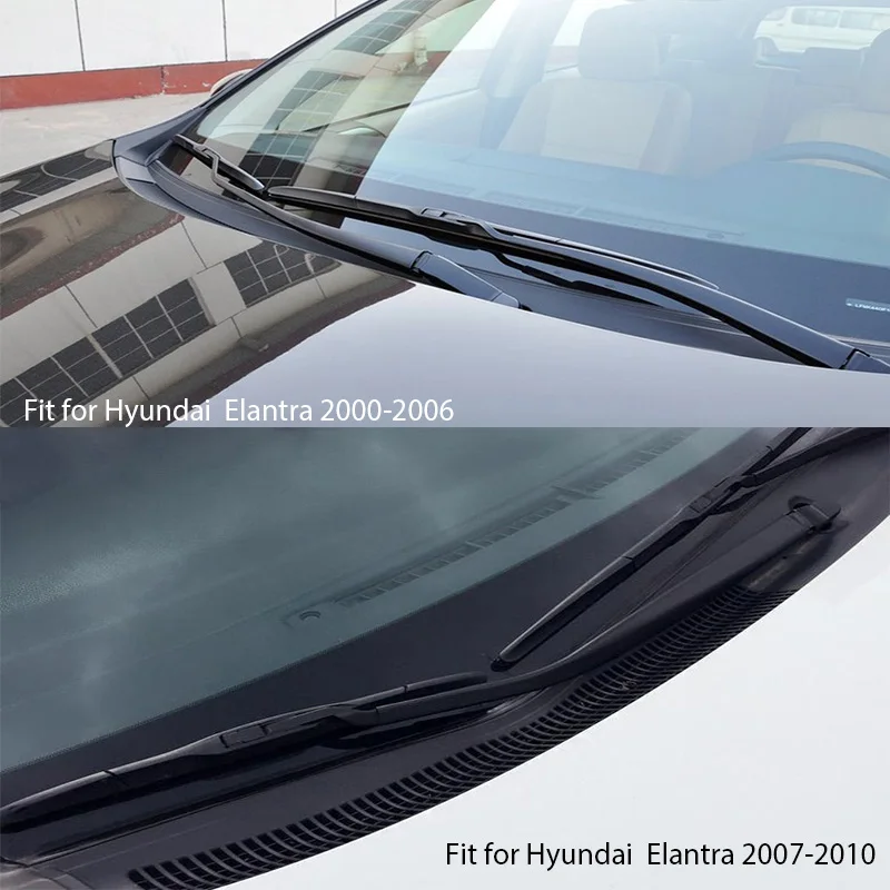 Overe 1 Набор Резиновых автомобильных передних стеклоочистителей для Hyundai Elantra XD HD MD