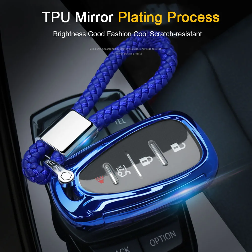 

TPU Car Key Case Auto Key Protection Cover For Chevrolet New Malibu XL Equinox Car Holder Shell Colorful Car-Styling Accessories