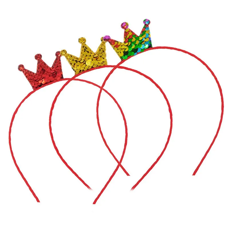 Детский креативный головной убор с блестками аксессуары для волос корона