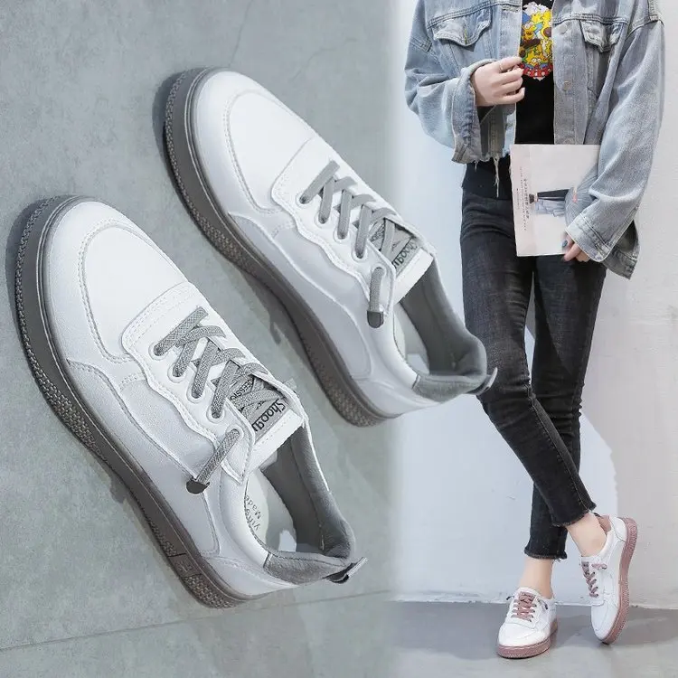 

Small white shoes lovers fashion all-match single shoes female solid color platform single shoes personality trend durable hot