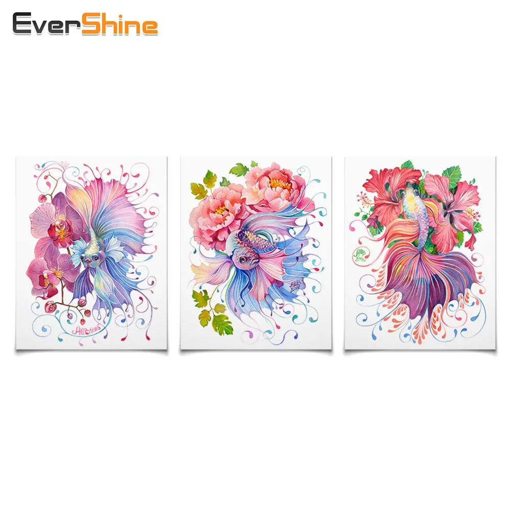 Evershine алмазная живопись вышивка крестом животных DIY 5D полный квадратный алмаз