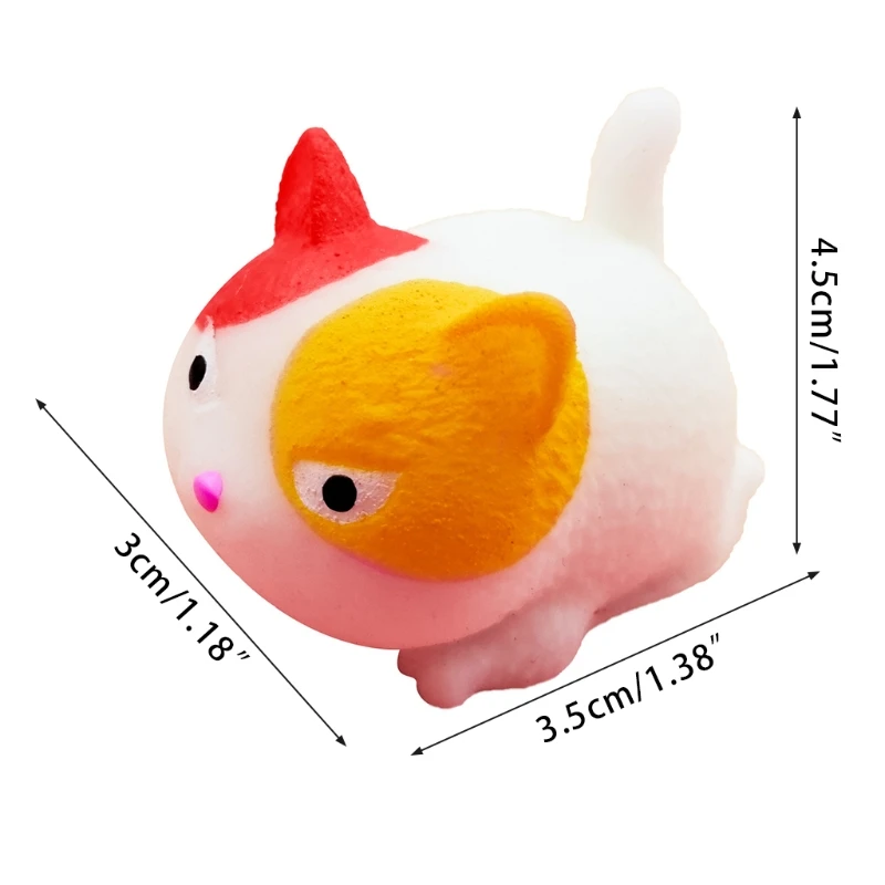 2In Squeeze Toy Cat Fidget Realistic Animal Party Favor Pressure Release Slow Rising for Adults ADD Funny Gift | Игрушки и хобби