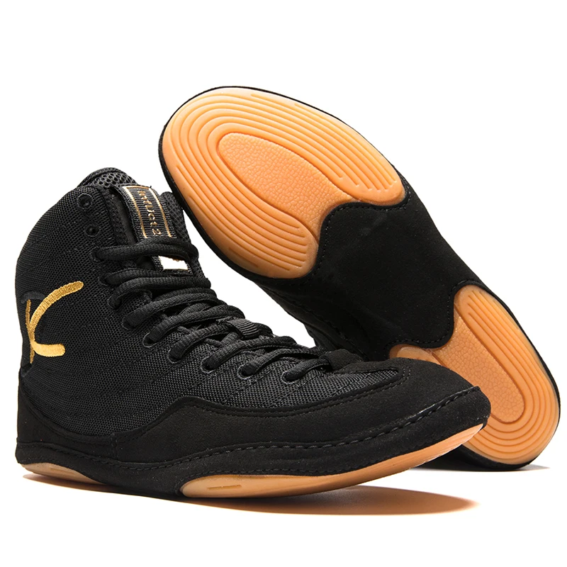 

Мужские кроссовки, противоскользящая обувь для бокса, роскошные черные, 2020