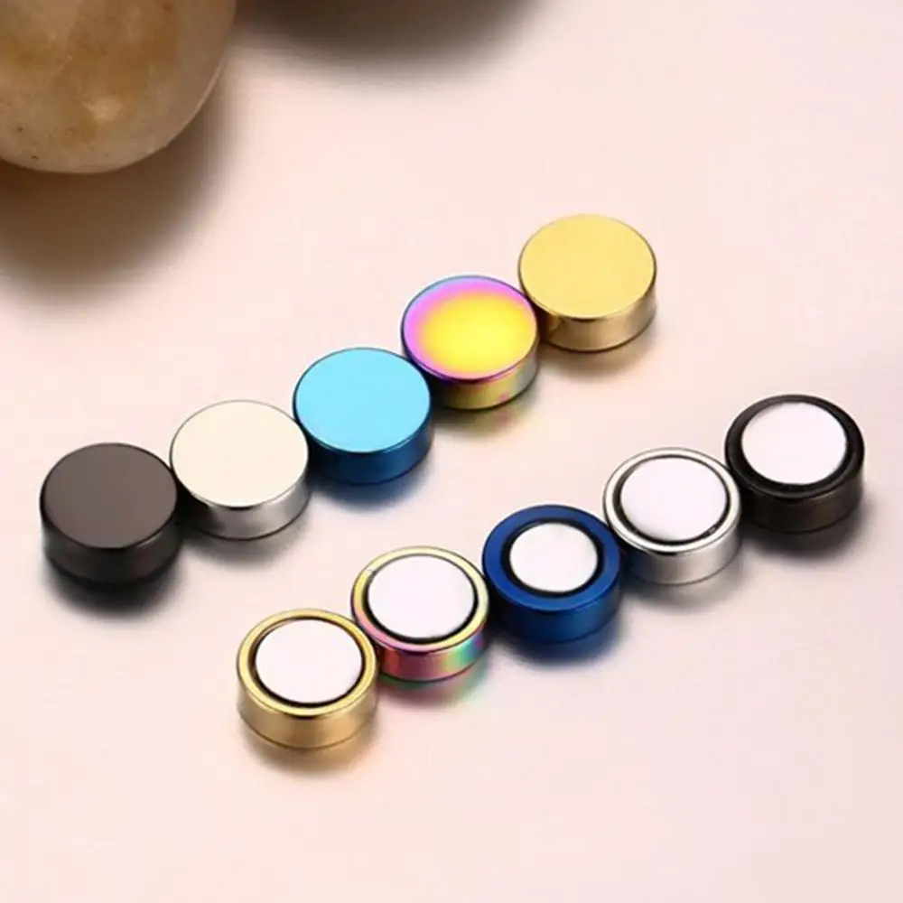 Магнитные серьги гвоздики из нержавеющей стали не имитация пирсинга ювелирные