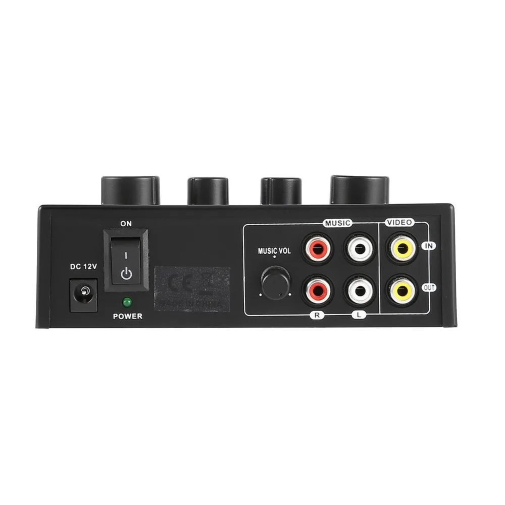 Karaoke Machine Professional Sound Mixer Mini Echo Digital Audio System Devices Microphone Console US Plugs | Электроника