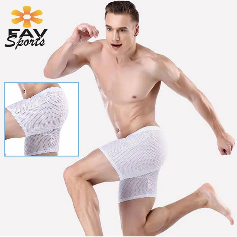 Популярные Эластичные мужские сексуальные колготки шорты Спортивное нижнее