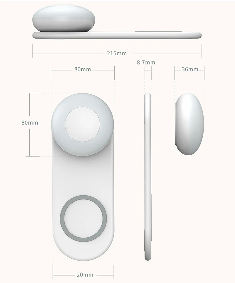 android apple mobile phone wireless charging with magnetic touch dimming table night light creative bedside lamp for bedroom free global shipping