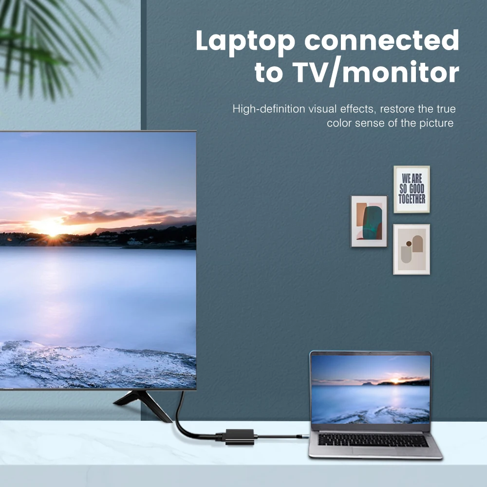Кабель адаптер ZOMY 1M Type C для HDMI 4K 3 1 3840*2160 @ 60Hz ноутбука подключенного к