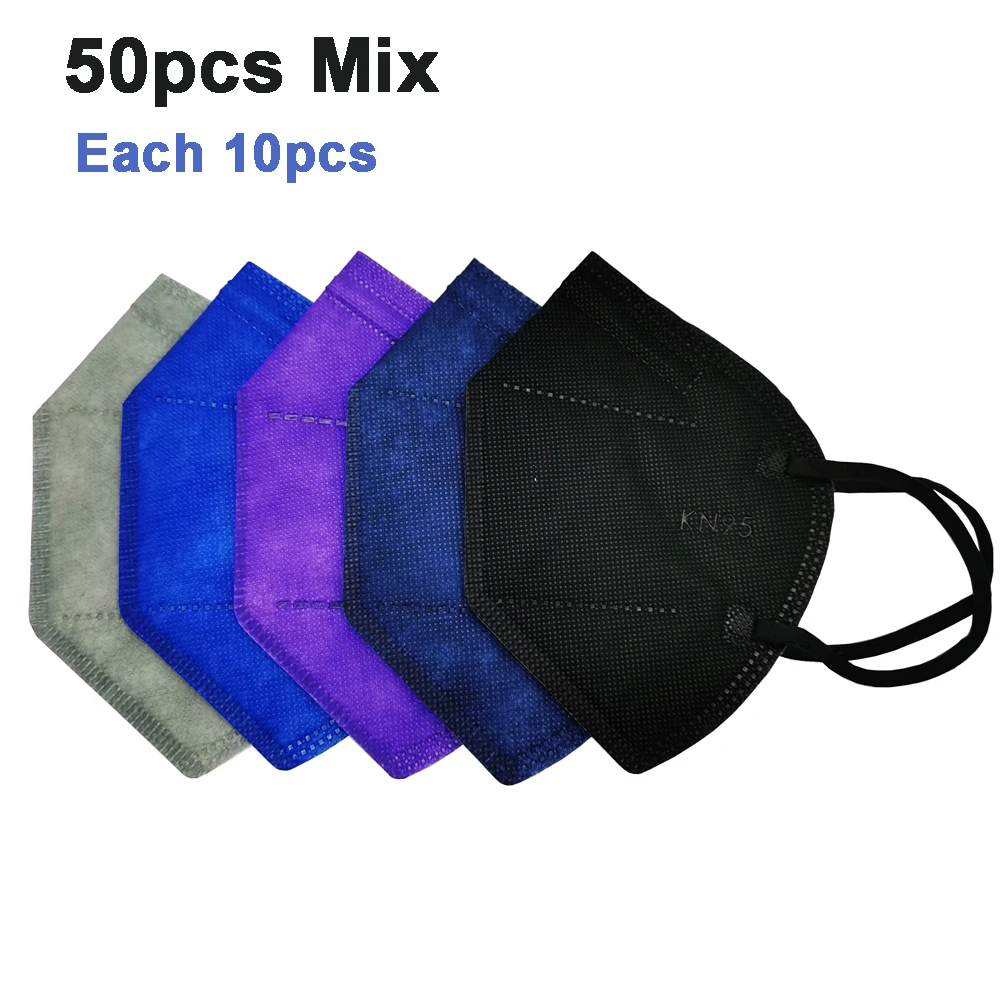 

Mixed Black Mascarillas FFP2 CE KN95 Certificadas Face Mask 5 Ply Reusable FFP2mask Homologada Adult Mouth Protective Masks