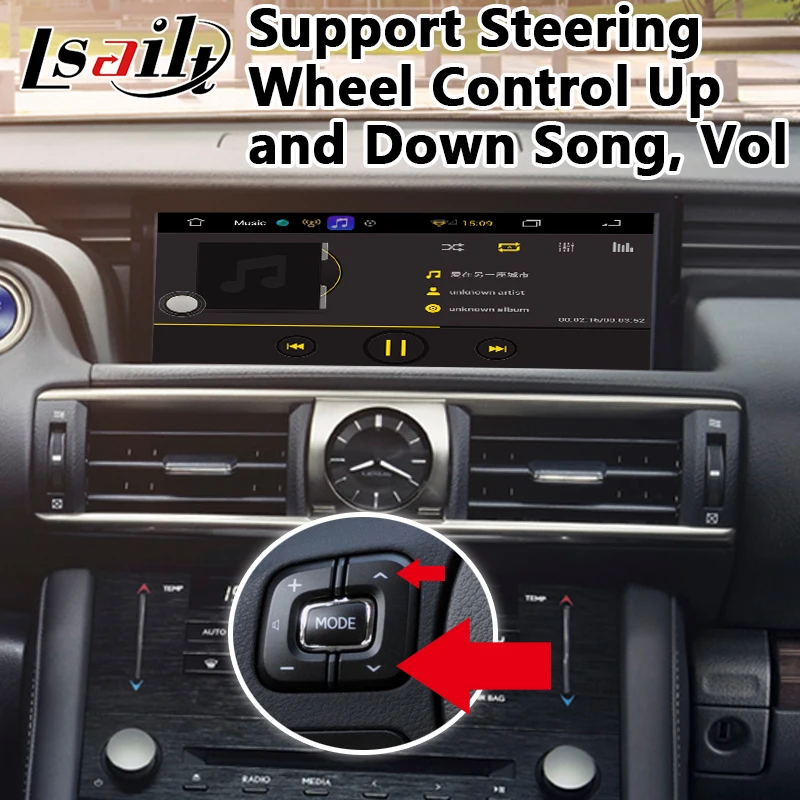 Lsailt Android 7,1 Автомобильный мультимедийный видео интерфейс для Lexus IS300h- модель 10,25 дюймов маленький lvds кабель 300h