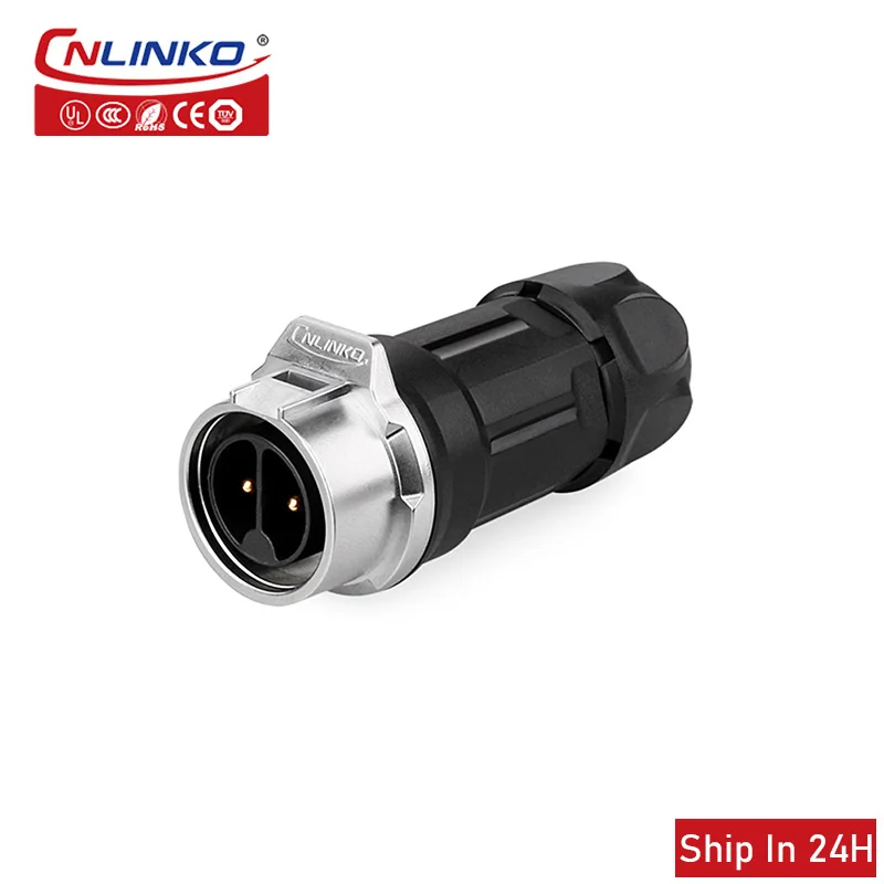

Cnlinko LP M16 Plastic Waterproof Power Connector 2 3 4 5 7 8 9pin Male Butt Joint for Solar LED Cable Wire Industrial Aviation