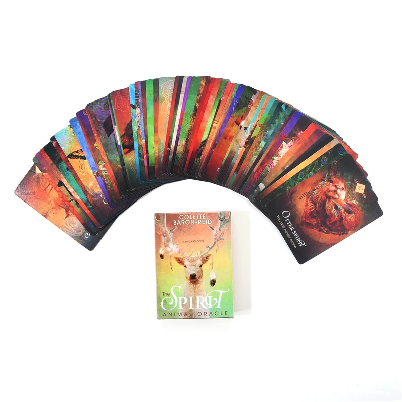 The Spirit Animal Oracle колода с 68 картами и электронное руководство Oracle гадание барон Рид насекомые рыба карточная игра доска