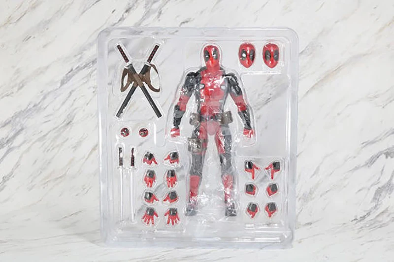 15 см Marvel Дэдпул Mafex 082 сменная голова фигурка игрушка Рождественский подарок