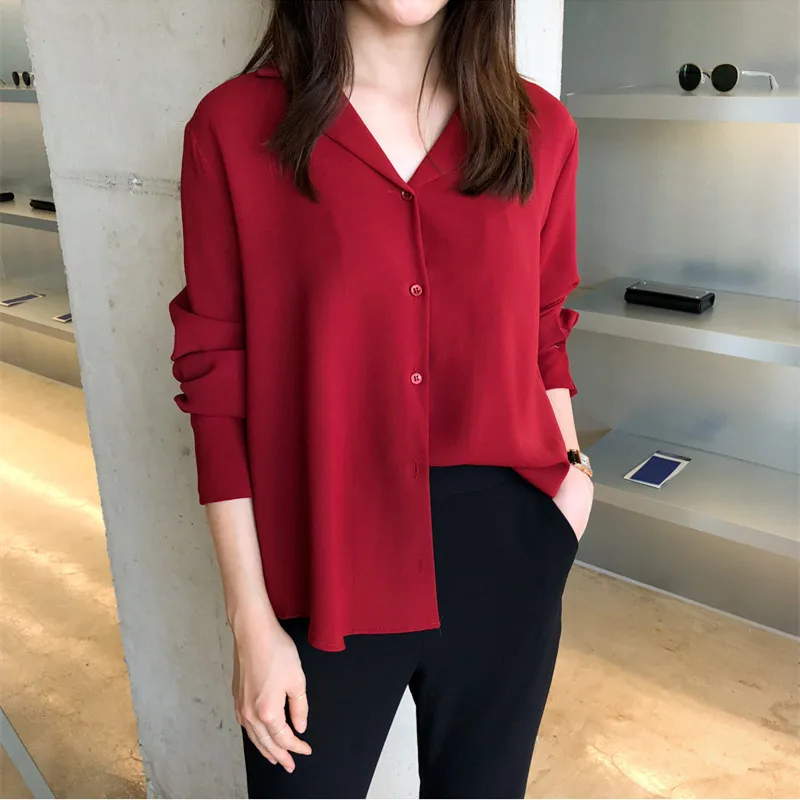 Новинка кардиган с пуговицами однотонная женская рубашка длинным рукавом белые