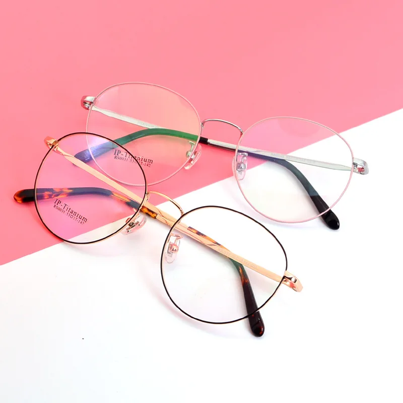 Модные ультра легкие круглые очки ретро для мужчин и женщин Корейская версия