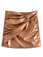 jc%c2%b7kilig 2021 new pleated decorative imitation leather skirt w66529g