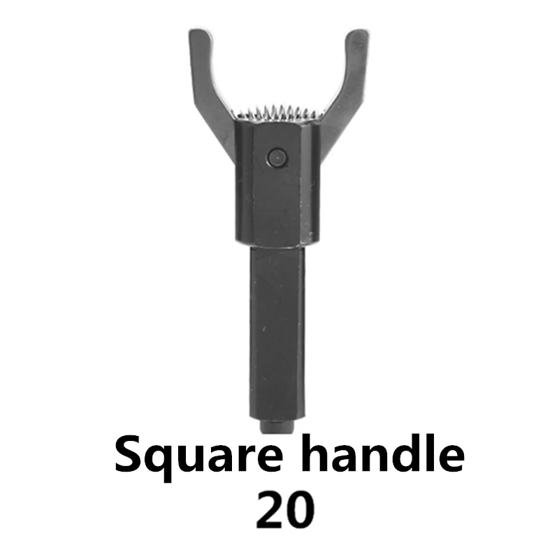 20x20mm Square Bar Автоматический шпю Съемник 16 20 25 мм Фидер ЧПУ две когти Sqaure круглый бар Съемник клипер обратно-тяга экстрактор токарные инструменты для рисования - Цвет: 20x20mm Square Bar