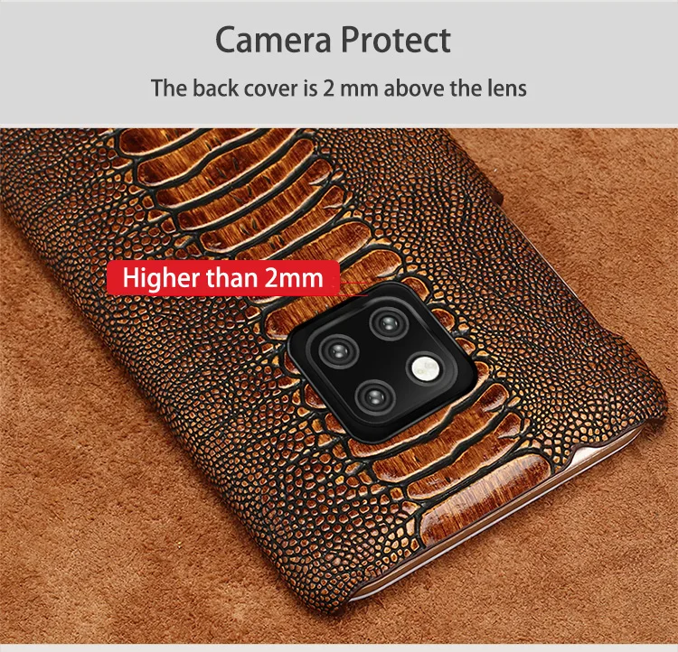 Чехлы для телефонов huawei P10 P20 P30 Lite mate 9 10 20 lite Pro Case Ostrich Foot текстурированное покрытие для Honor 8X9 10 V20 P Smart case